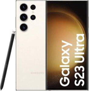 SAMSUNG Galaxy S23 Ultra, 256GB, 12GB RAM, Cream, KSA Version, 5G Mobile Phone, Dual SIM, Android Smartphone